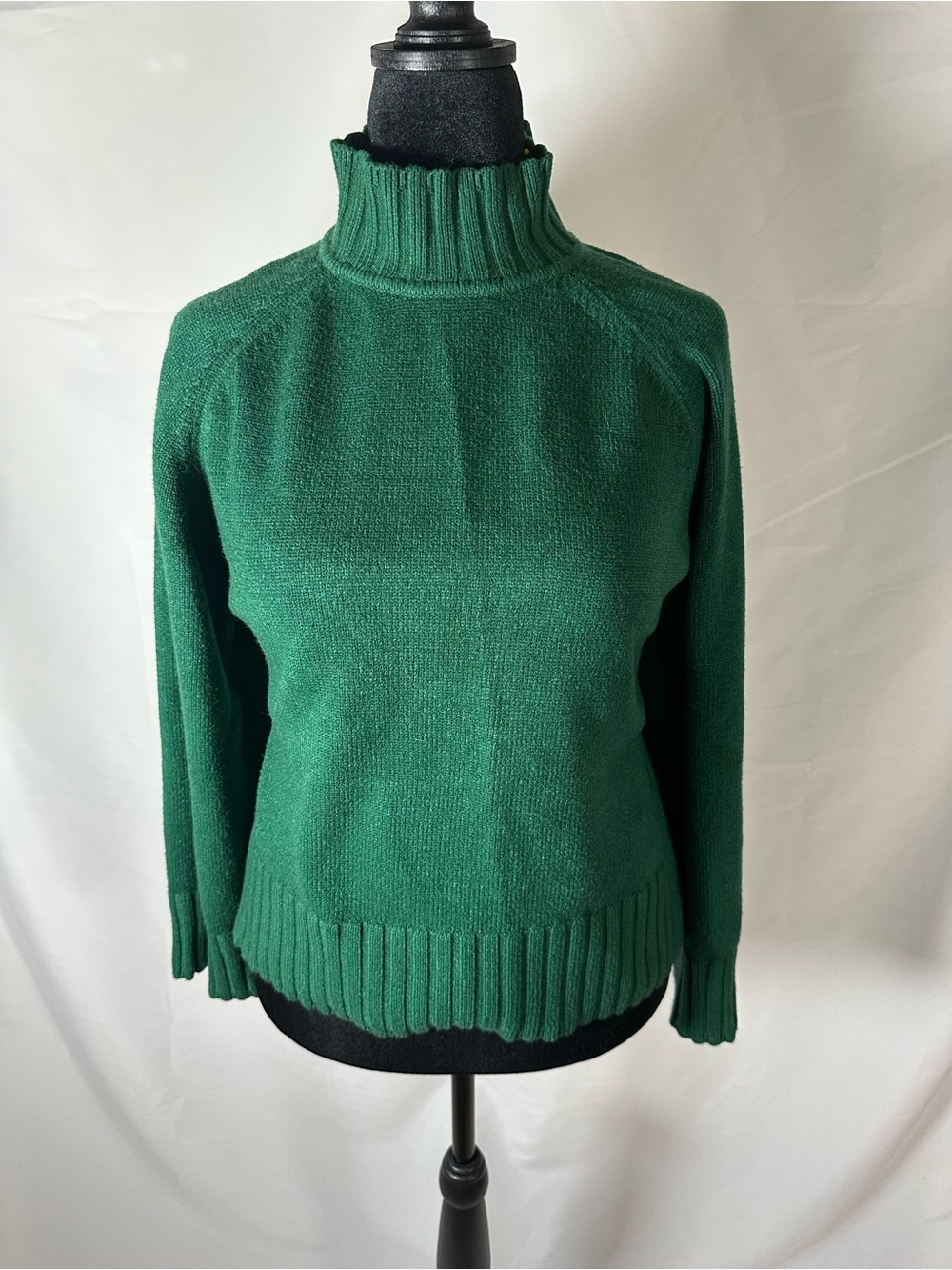 Philosophy Emerald Green Ribbed Turtleneck Sweater